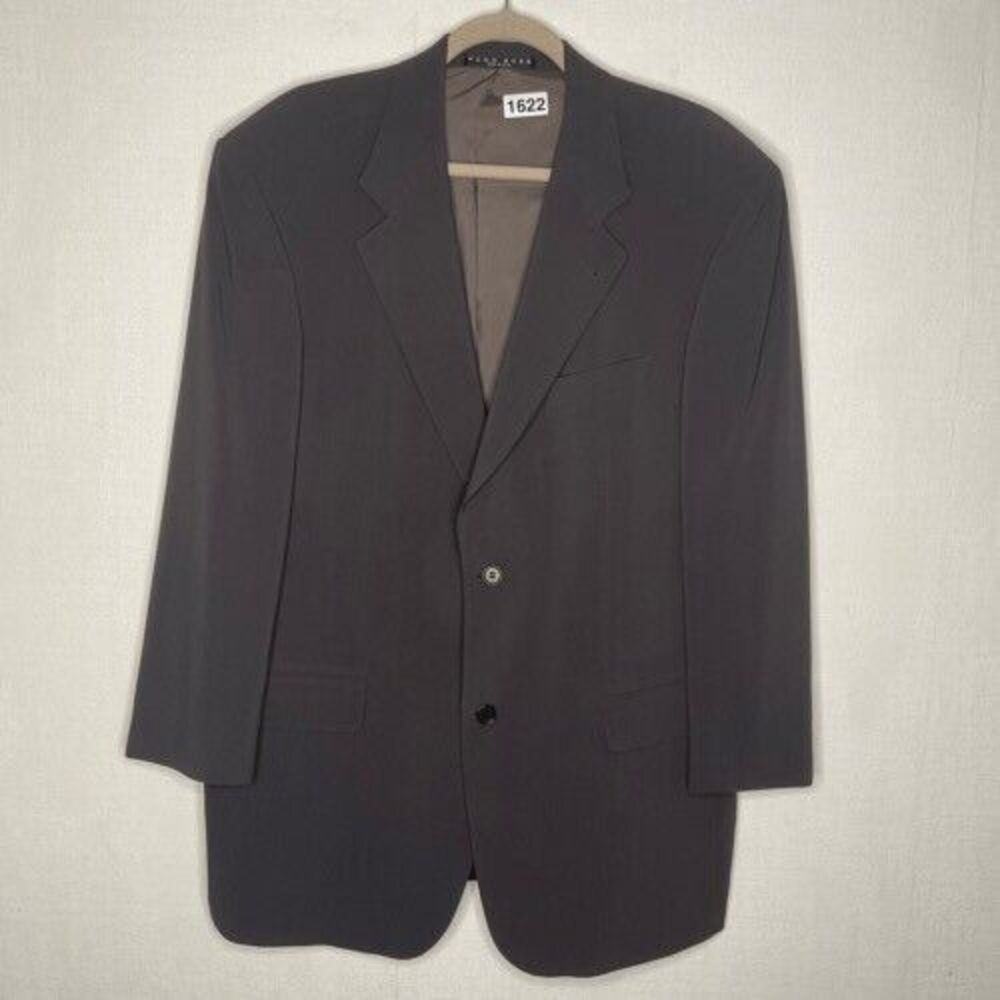 Hugo Boss Tizian/Lucca Wool Blend Two Button Sportcoat Suit Blazer Men Size 42R